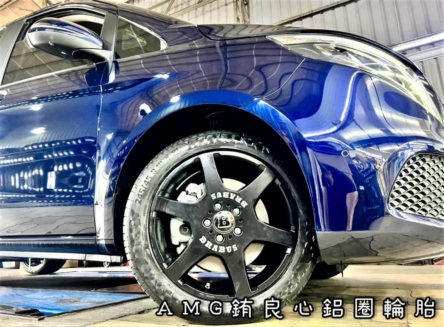 Benz V250D車主升級更換Brabus 19吋大框胎一套的第4張圖片