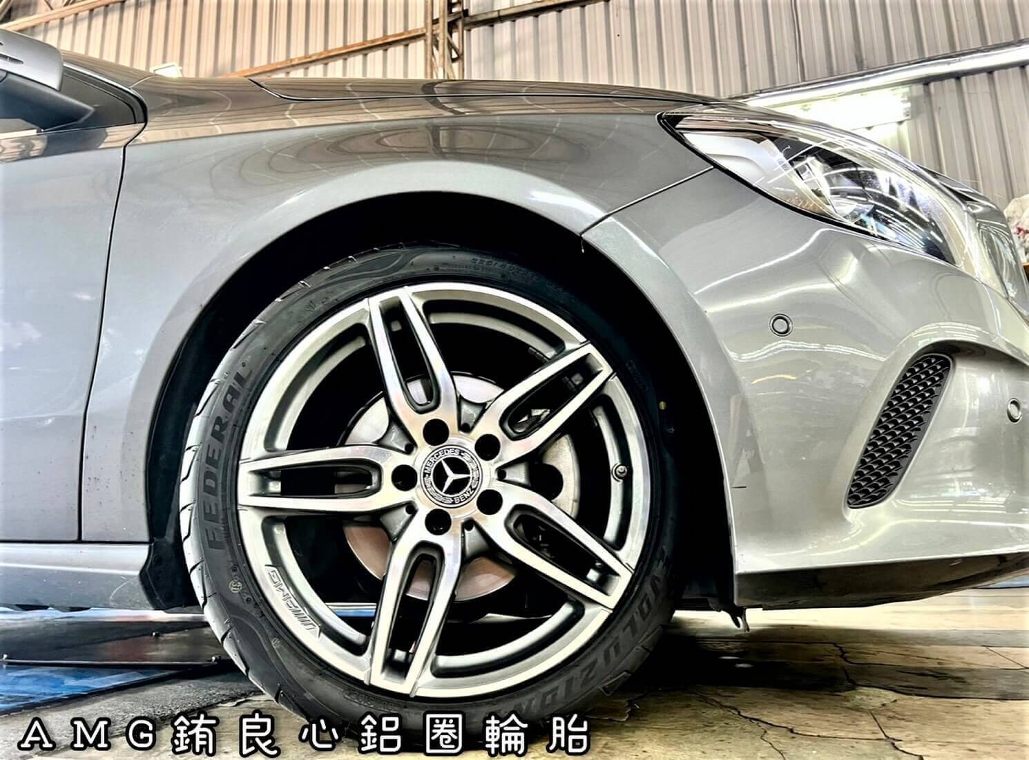 Benz W176車主升級更換原廠賓士正AMG 18吋大框胎一套的第4張圖片