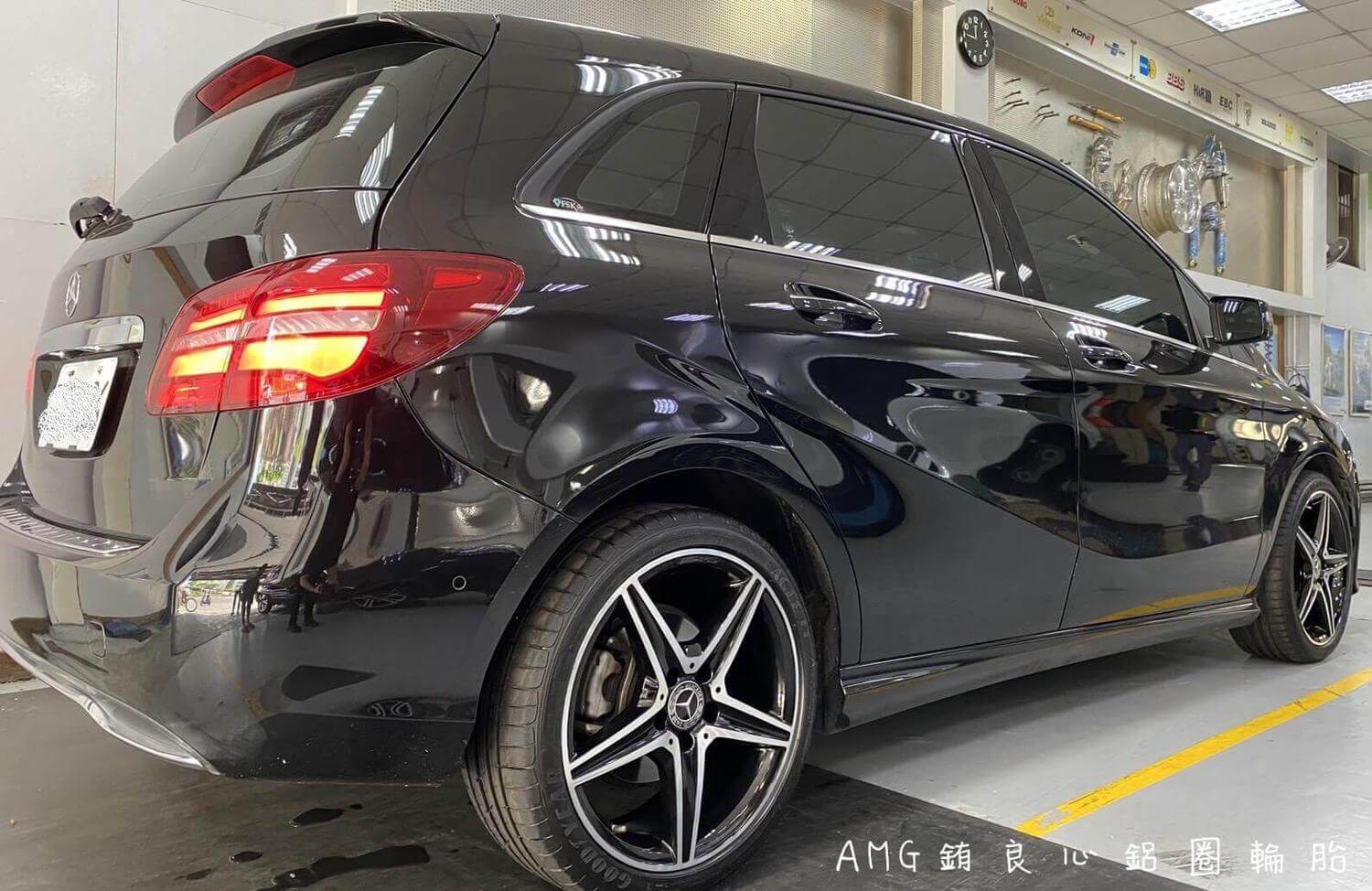 W246 B180升級原廠18吋夜色版AMG大框胎ㄧ套的第4張圖片