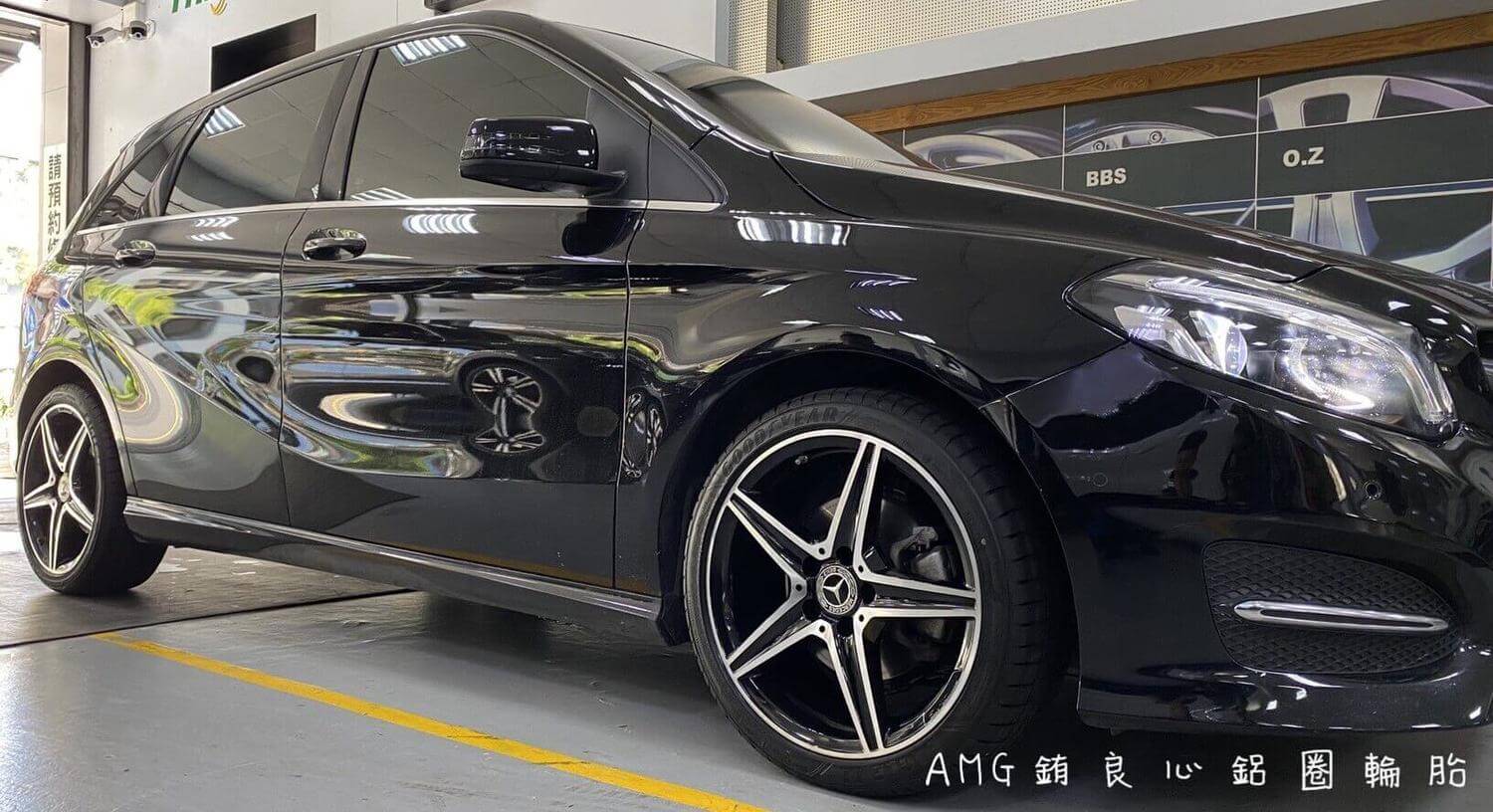 W246 B180升級原廠18吋夜色版AMG大框胎ㄧ套的第7張圖片