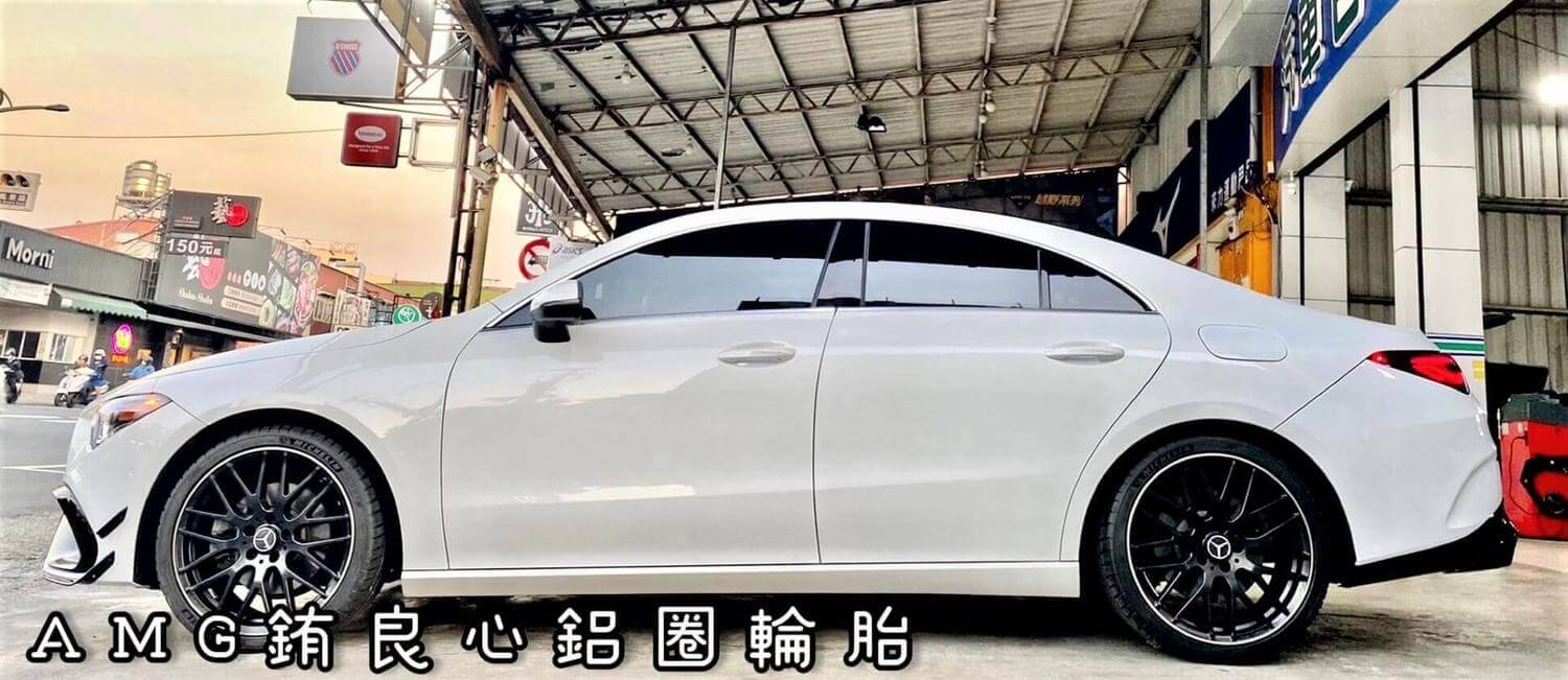 W117 CLA250_車主升級更換CLA45 99R消光黑19大框胎一套的第6張圖片