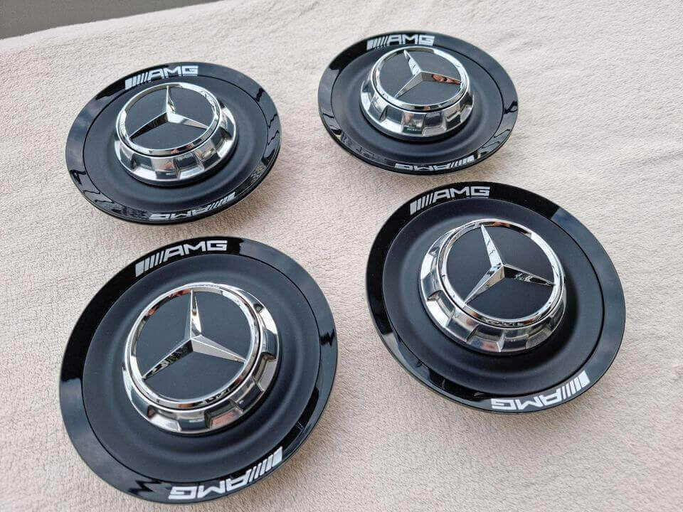 2023最新款闇黑色鋁圈賓士大蓋的第3張圖片