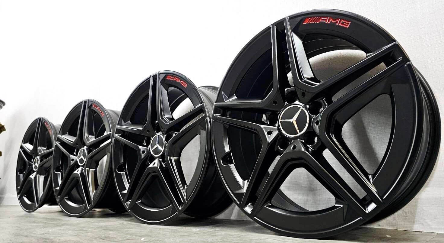  BENZ W177 CLA原廠18消光黑AMG輕合金福利框的第5張圖片