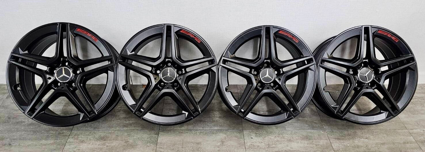  BENZ W177 CLA原廠18消光黑AMG輕合金福利框的第6張圖片