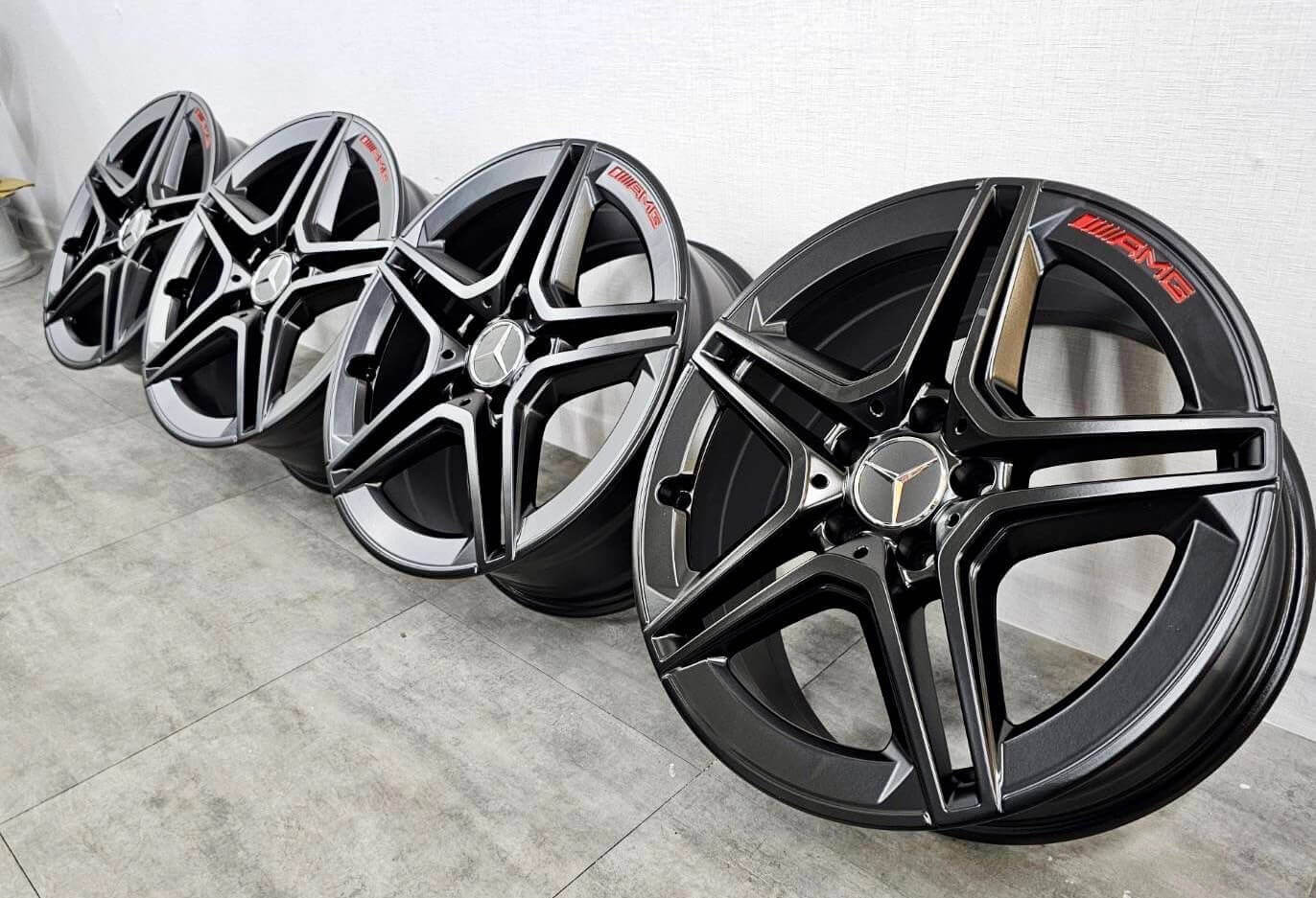  BENZ W177 CLA原廠18消光黑AMG輕合金福利框的第8張圖片