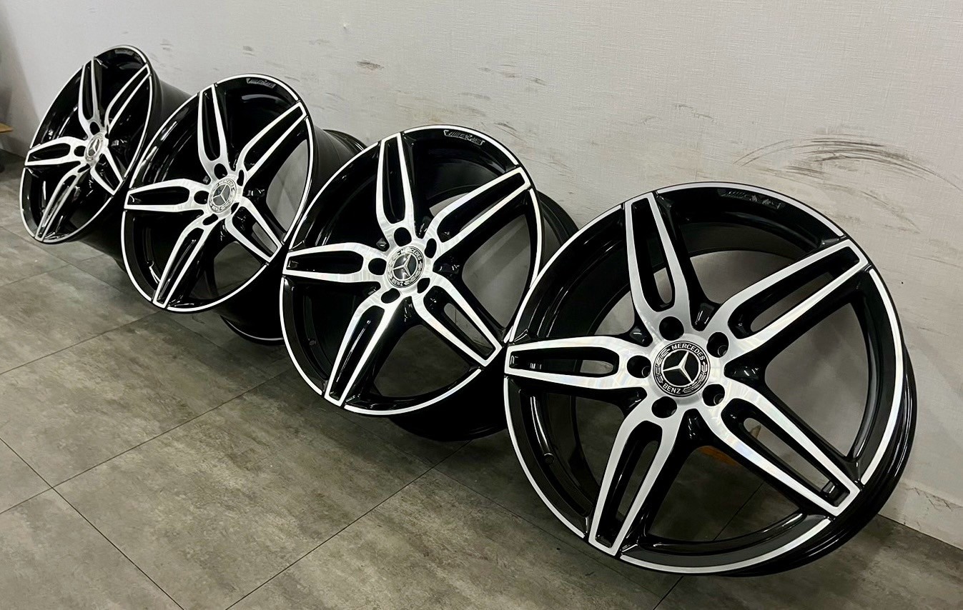 Benz W213 原廠AMG 19前後配鋁圈福利框的第6張圖片