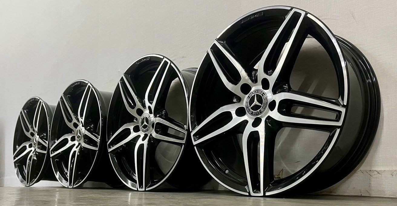 Benz W213 原廠AMG 19前後配鋁圈福利框的第9張圖片