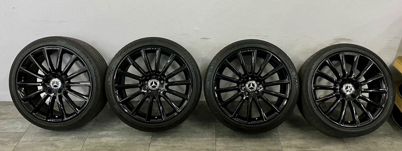  Benz W205 原廠AMG 19前後配福利框胎的第5張圖片