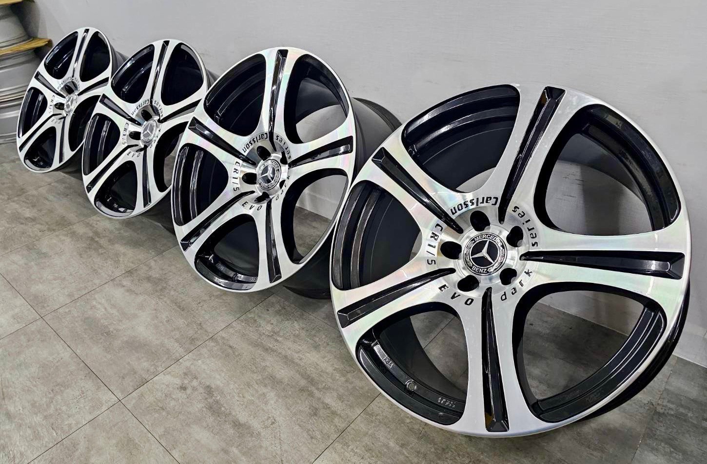 Benz  CARLSSON  EVO DARK SERIES 21前後配福利框的第7張圖片